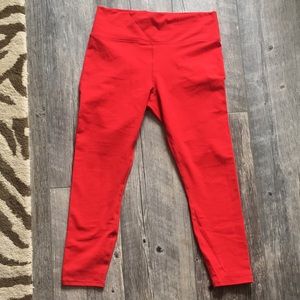 Fabletics powerhold tight legging red Large
